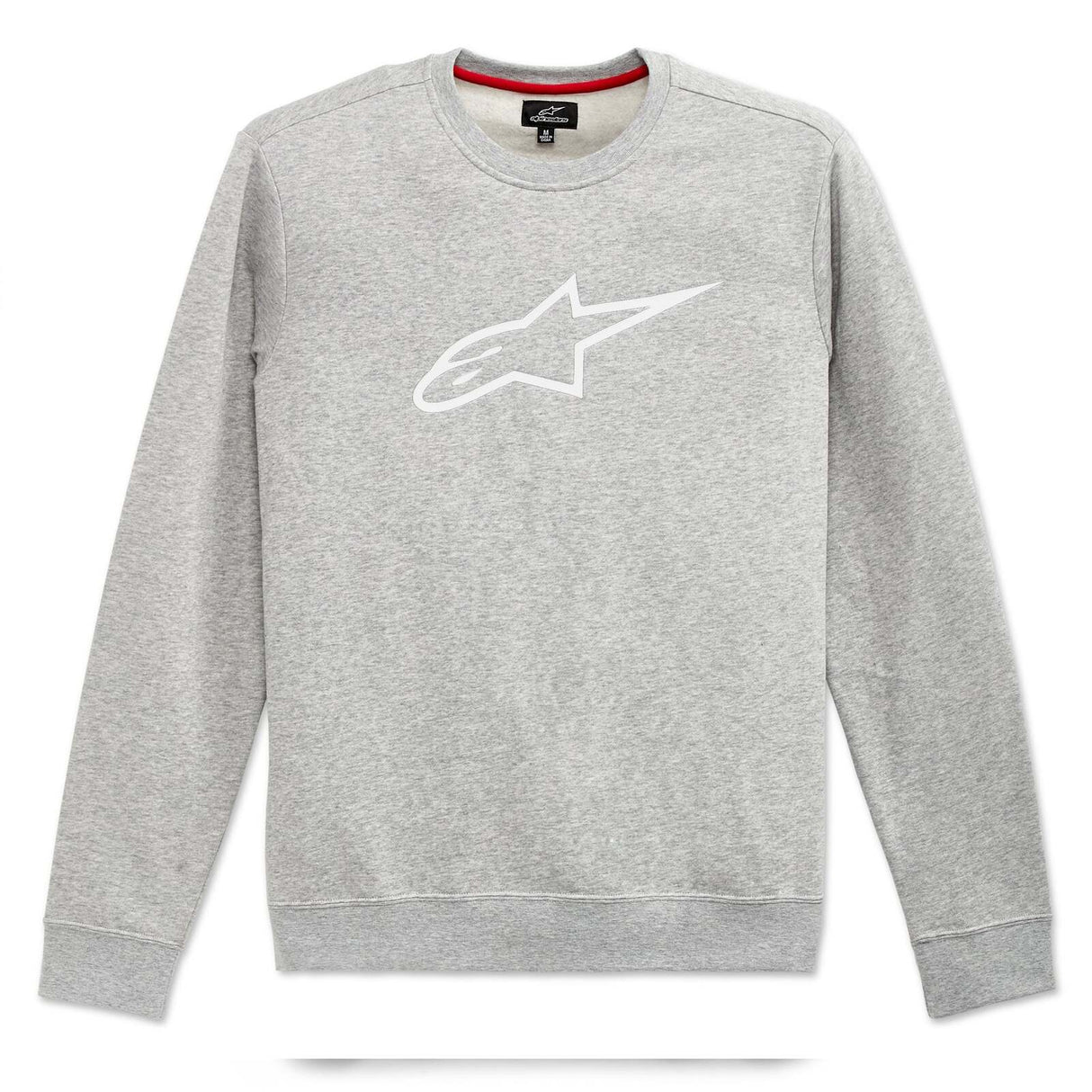 Alpinestars Ageless Grey Heather/White Crew Fleece Jumper