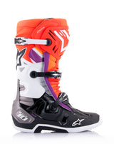 Alpinestars 2023 Tech 10 Black/Fluro Red/Fluro Orange/White Boots