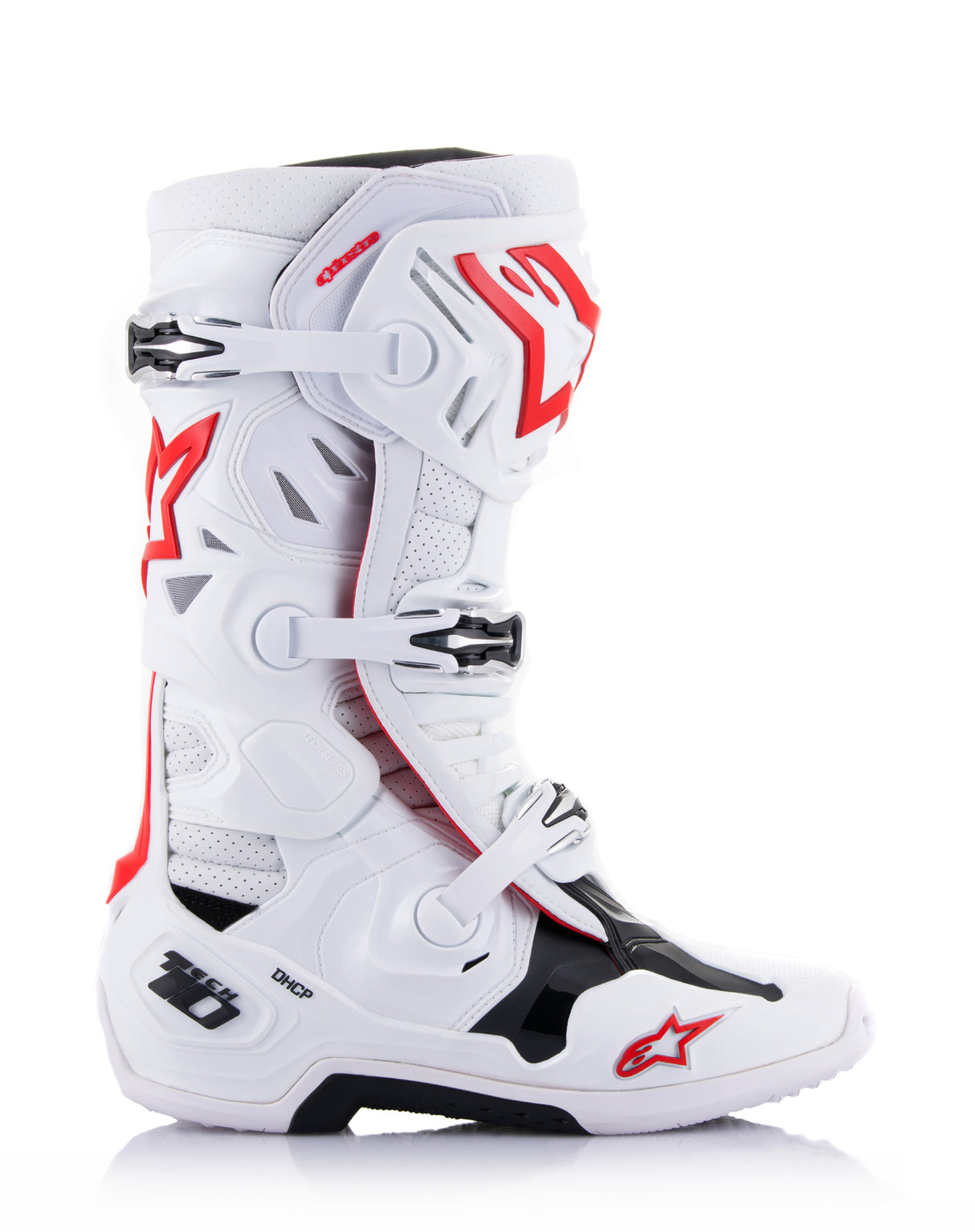 Alpinestars 2023 Tech 10 Supervented White/Bright Red Boots