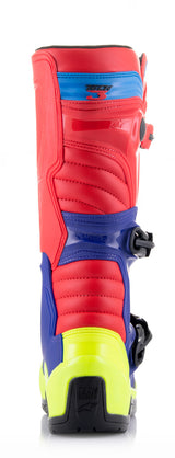 Alpinestars 2023 Tech 3 Bright Red/Dark Blue/Fluro Yellow Boots