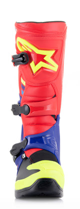 Alpinestars 2023 Tech 3 Bright Red/Dark Blue/Fluro Yellow Boots