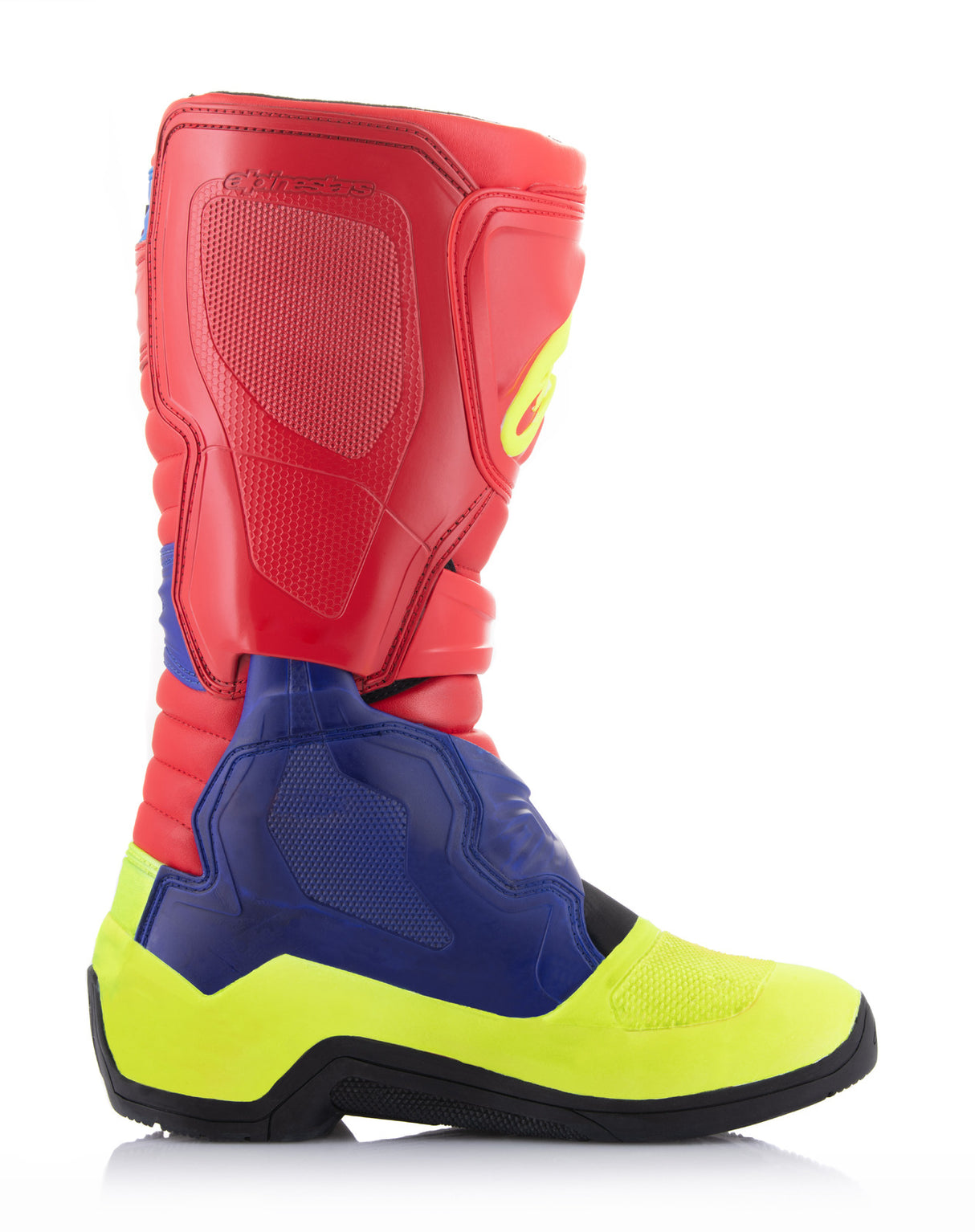 Alpinestars 2023 Tech 3 Bright Red/Dark Blue/Fluro Yellow Boots