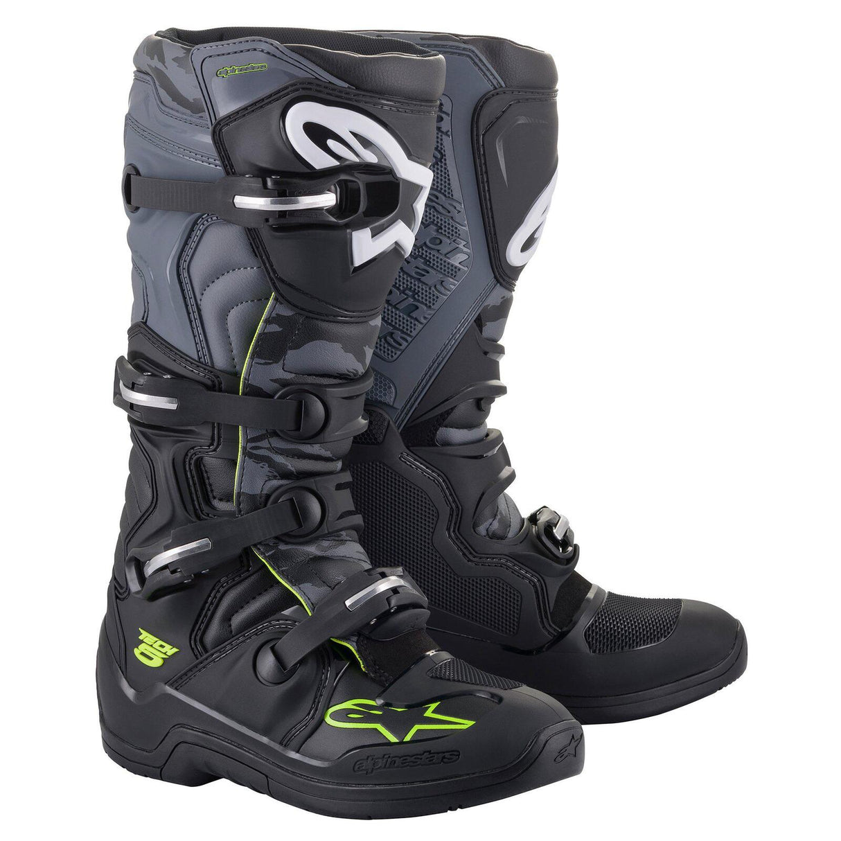 Alpinestars 2023 Tech 5 Black/Grey/Fluro Yellow Boots