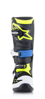 Alpinestars 2023 Tech 7S Black/Enamel Blue/Fluro Yellow Youth Boots