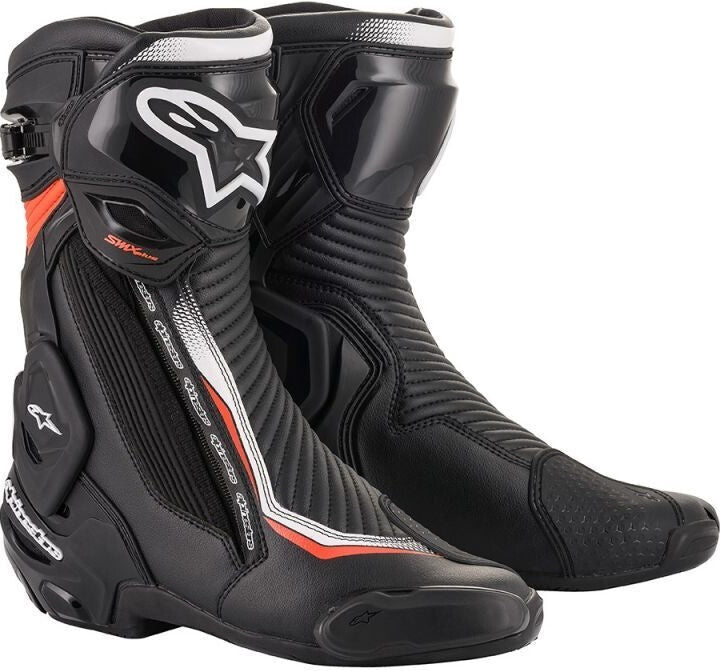 Alpinestars SMX Plus V2 Black/Fluro Red/White Boots