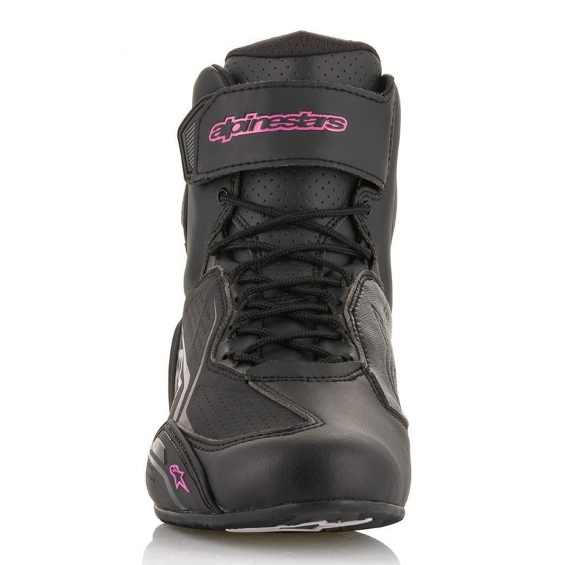 Alpinestars Stella Faster-3 Black/Fuchsia Pink Womens Riding Shoes