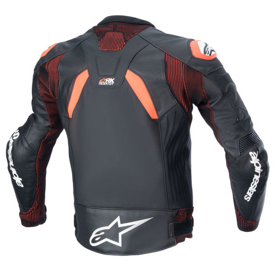 Alpinestars GP Plus R V4 Rideknit Leather Black/Fluro Red/White Jacket