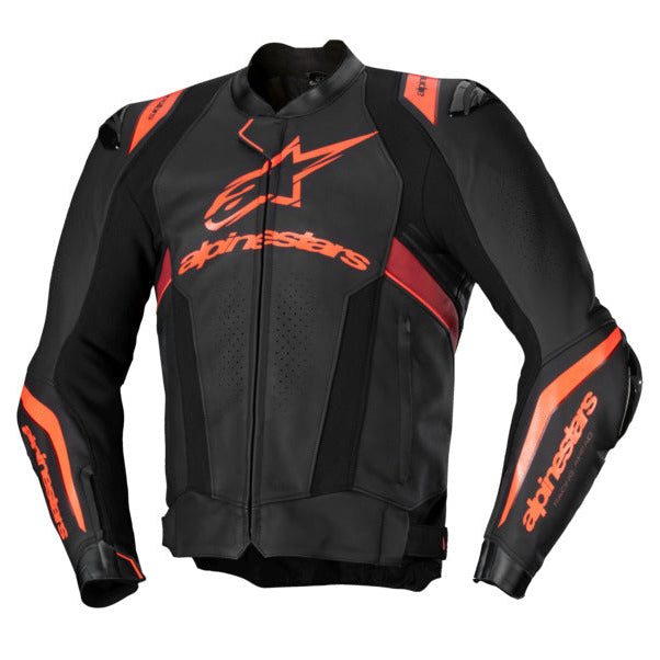 Alpinestars Missile V3 Ignition Leather Black/White/Fluro Red Jacket
