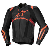 Alpinestars Missile V3 Ignition Leather Black/White/Fluro Red Jacket
