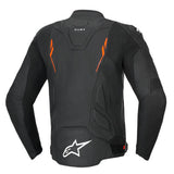 Alpinestars Dusk Airflow Leather Black/Fluro Red Jacket