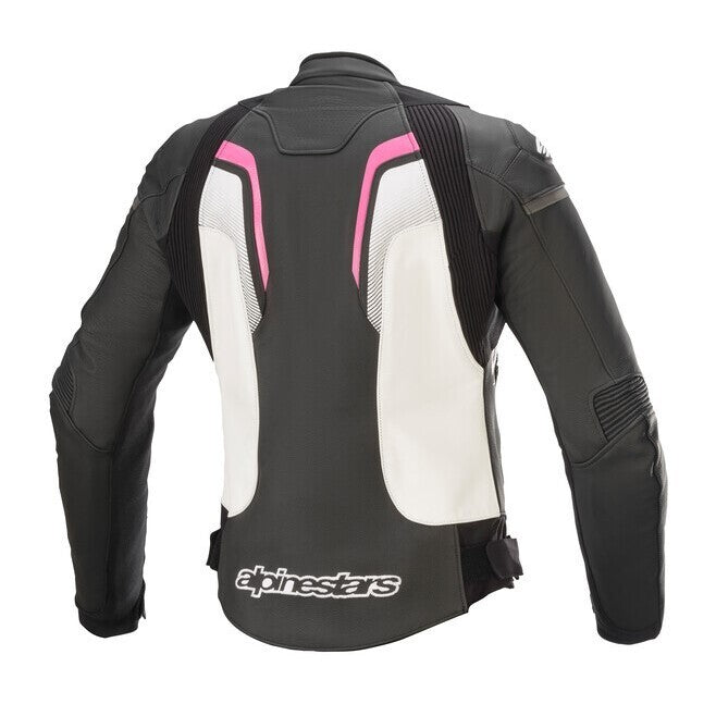 Alpinestars Stella GP Plus R V3 Air Black/White/Fuchia Leather Womens Jacket