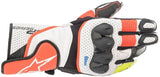 Alpinestars SP-2 V3 Leather White/Black/Yellow/Red Gloves