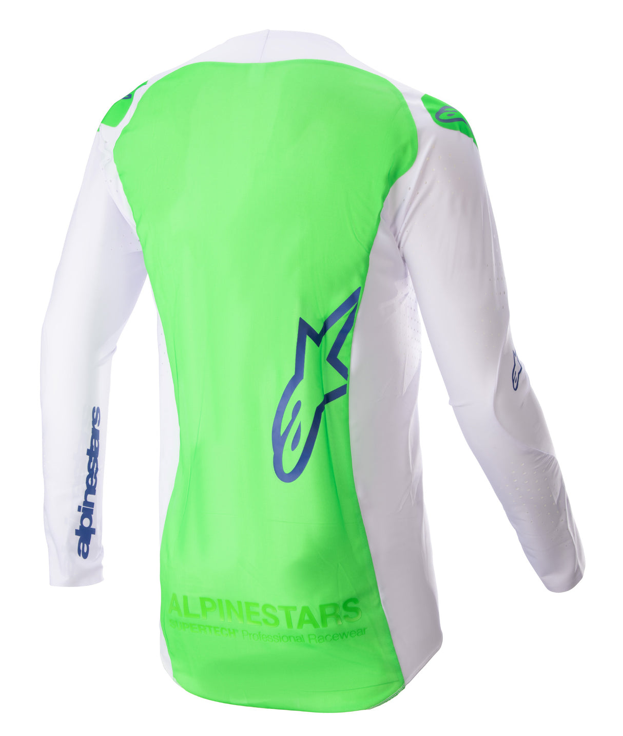 Alpinestars 2023 Supertech Risen Blue Ray/White/Fluro Green Jersey