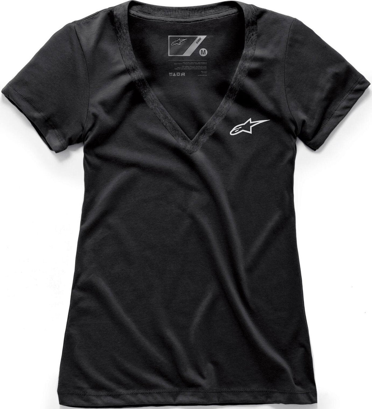 Alpinestars Ageless Black Womens V-Neck Tee