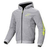 Alpinestars Chrome V2 Sport Grey Heather/Fluro Yellow Hoodie Jacket