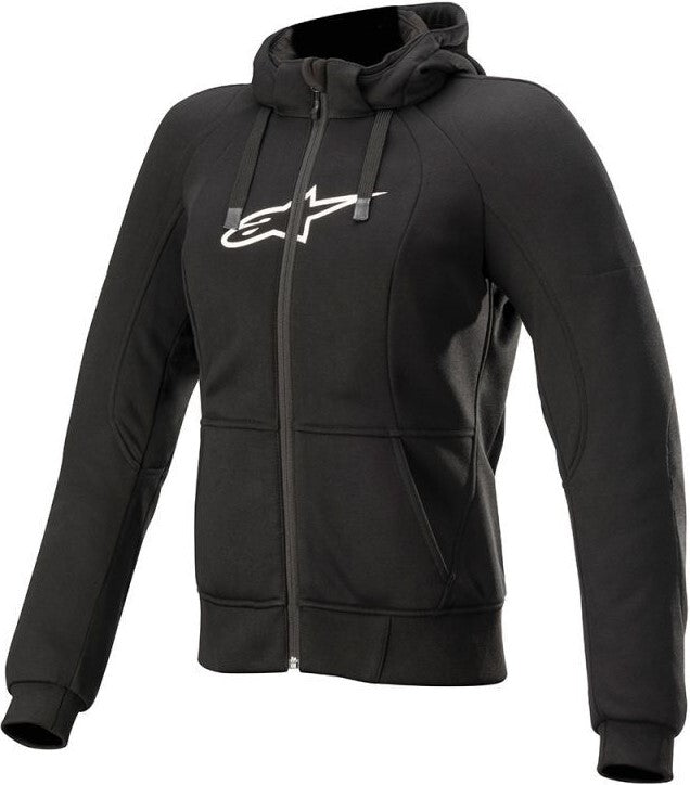 Alpinestars Stella Chrome Sports Black Textile Womens Hoodie Jacket