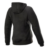 Alpinestars Stella Chrome Sports Black Textile Womens Hoodie Jacket