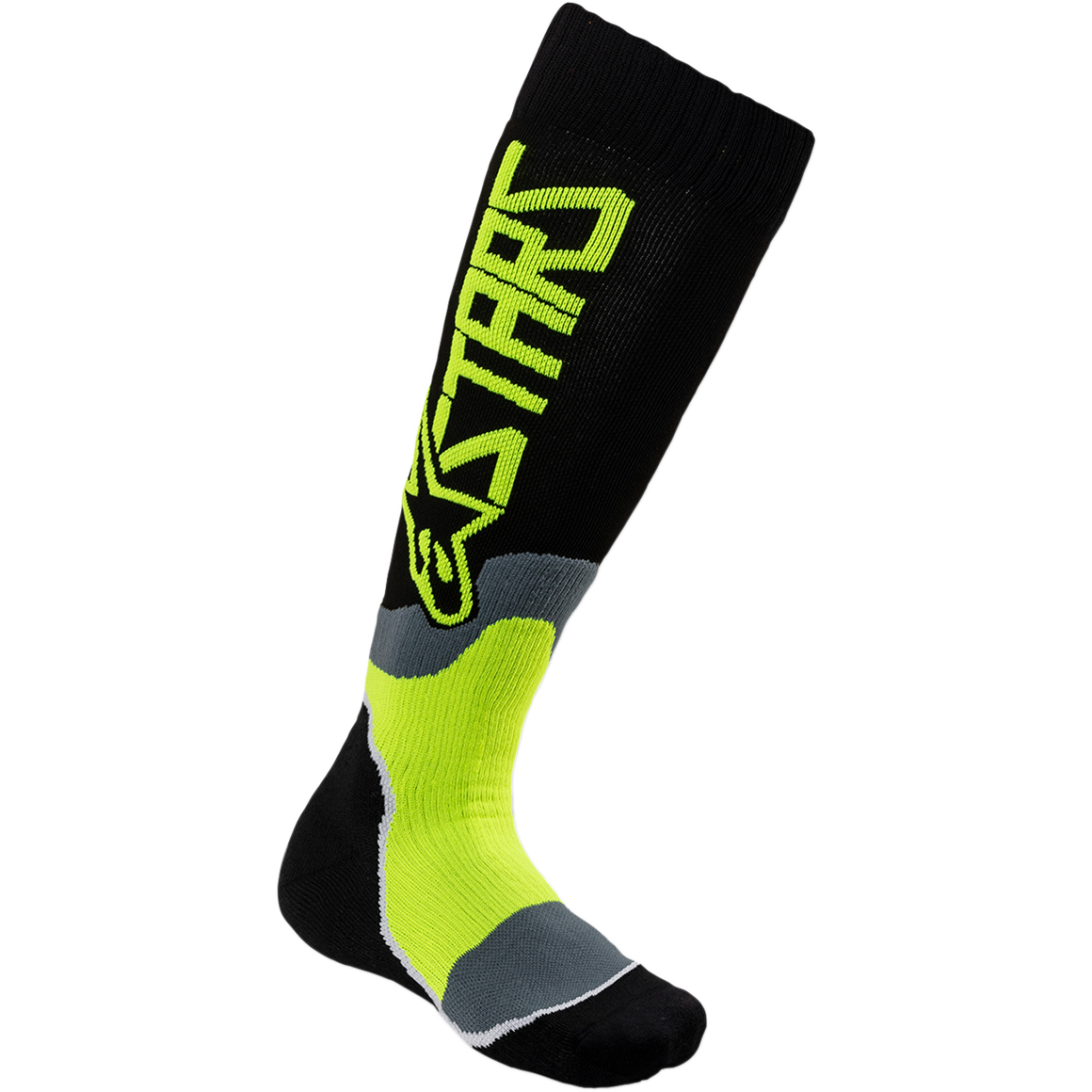 Alpinestars 2023 MX Plus 2 Black/Fluro Yellow Youth Socks