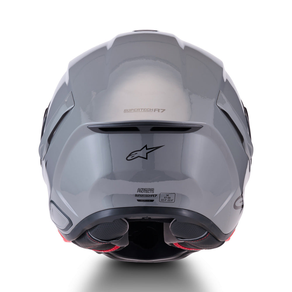 Alpinestars S-R7 Solid Gloss Grey Helmet