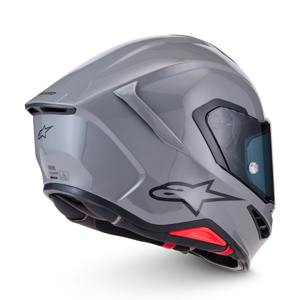 Alpinestars S-R7 Solid Gloss Grey Helmet
