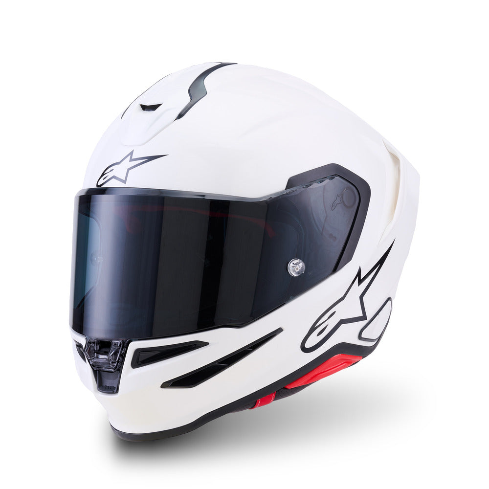 Alpinestars S-R7 Solid Gloss White Helmet