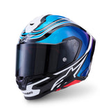 Alpinestars S-R7 Zeal Gloss Black/Blue/Fluro Pink/White Helmet