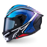 Alpinestars S-R7 Zeal Gloss Black/Blue/Fluro Pink/White Helmet