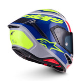 Alpinestars S-R7 Lumen Gloss Silver/Black/Pink/Fluro Yellow Helmet