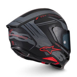 Alpinestars S-R7 A-Core Matte Black/Grey/Red Helmet