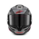 Alpinestars S-R7 A-Core Matte Black/Grey/Red Helmet