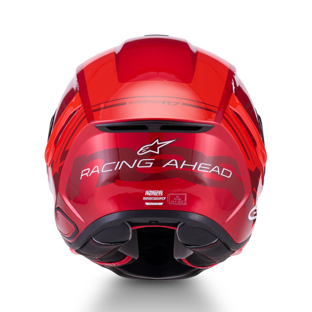 Alpinestars S-R7 A-Core Gloss Red/White Helmet