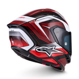 Alpinestars S-R7 Kinetis Gloss Black/White/Red Helmet