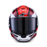 Alpinestars S-R7 Kinetis Gloss Black/White/Red Helmet
