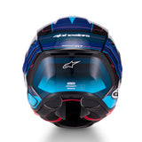 Alpinestars S-R7 Kinetis Gloss Black/Blue/Fluro Pink/White Helmet
