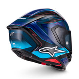 Alpinestars S-R7 Kinetis Gloss Black/Blue/Fluro Pink/White Helmet