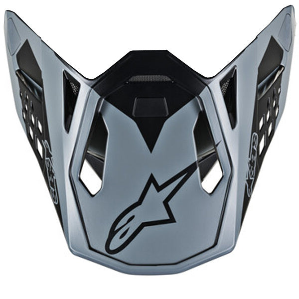 Alpinestars Replacement Visor Peak Black/Grey/Fluro Yellow for M10 Meta Helmets