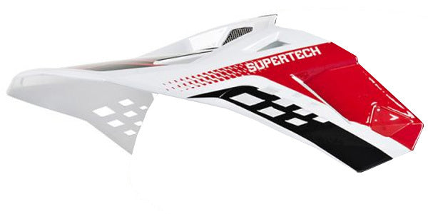 Alpinestars Replacement Visor Peak Red/White for M8 Triple Helmets