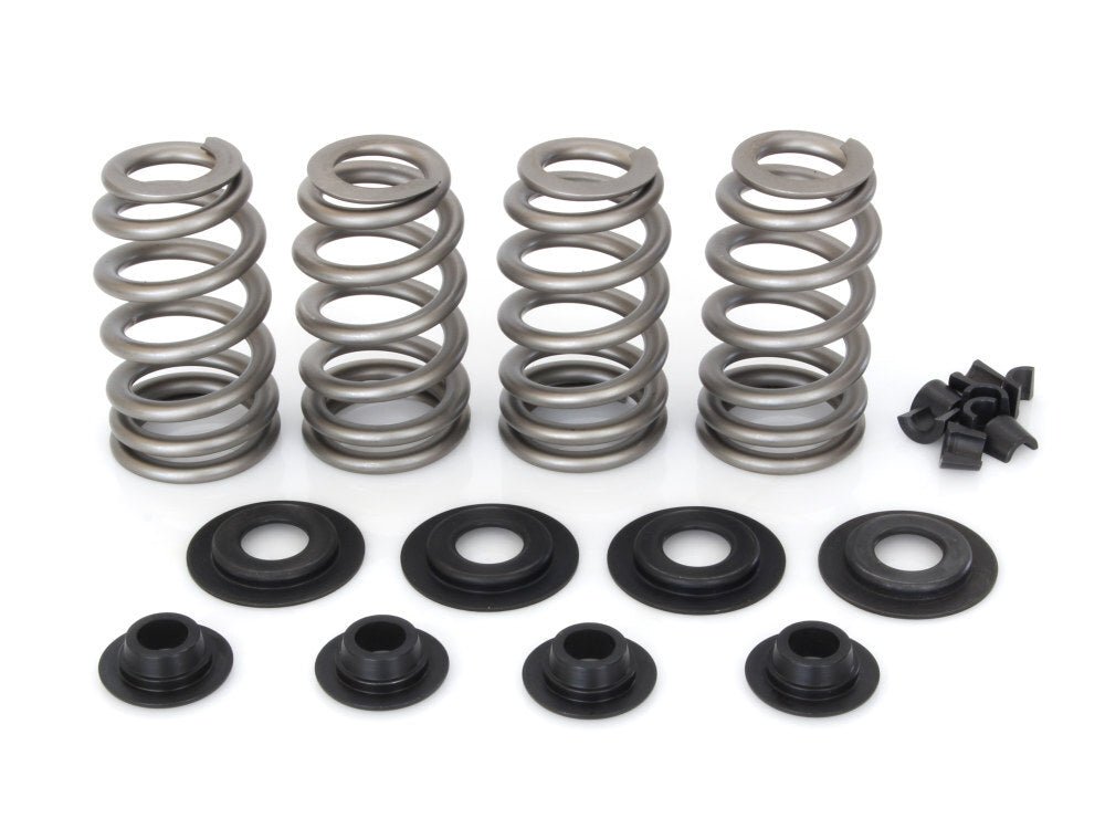 AV&V AV-VSK65007SG Valve Spring Kit for Twin Cam 05-17/Sportster 04-21 Beehive Springs & .650" Lift