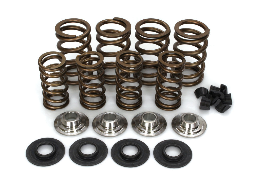 AV&V AV-VSK675T Valve Spring Kit for Big Twin 84-04/Sportster/Buell 86-03 w/Steel Double Springs & .675" Lift (Titanium Retainers)