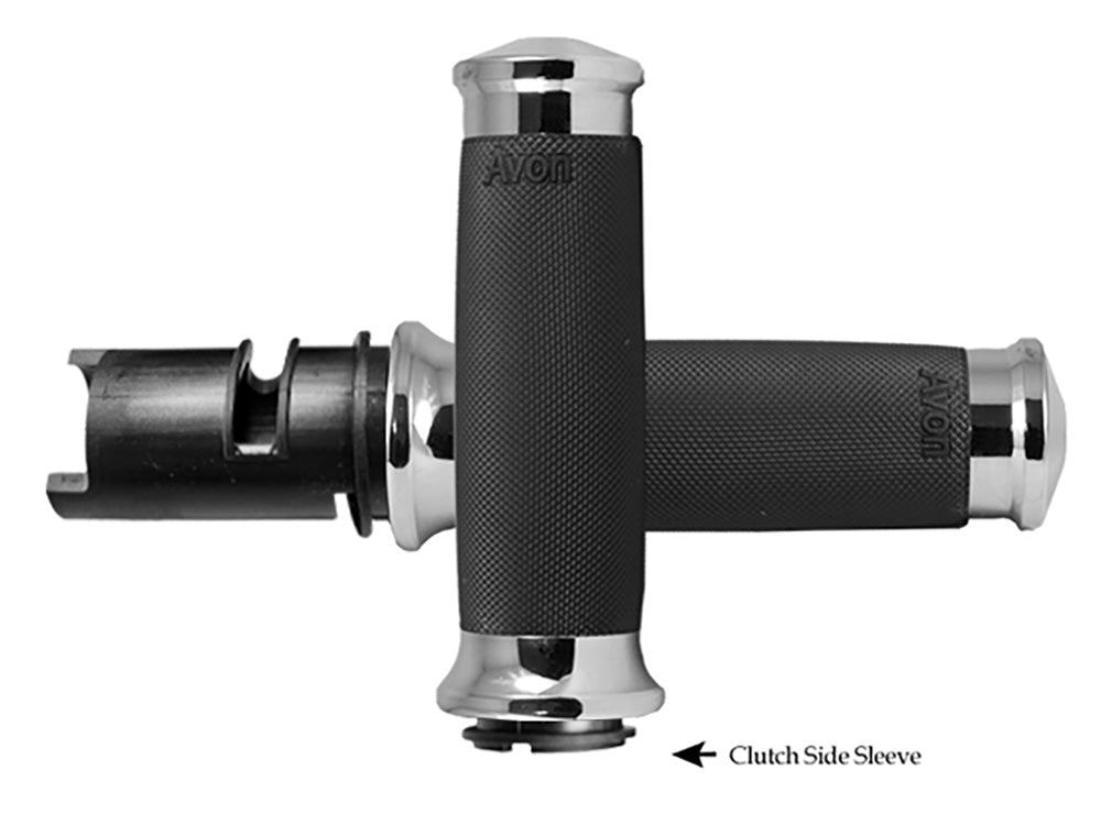 Avon Performance Grips AVG-CC-85-CH-F24 Custom Contour Handgrips Chrome for Harley-Davidson CVO Touring 23-Up/Street Glide/Road Glide 24-Up/Touring/Softail 25-Up