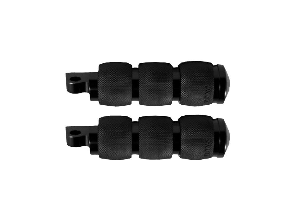 Avon Performance Grips AVG-FP-AIR-90-ANO Air Cushion Footpegs Black for H-D