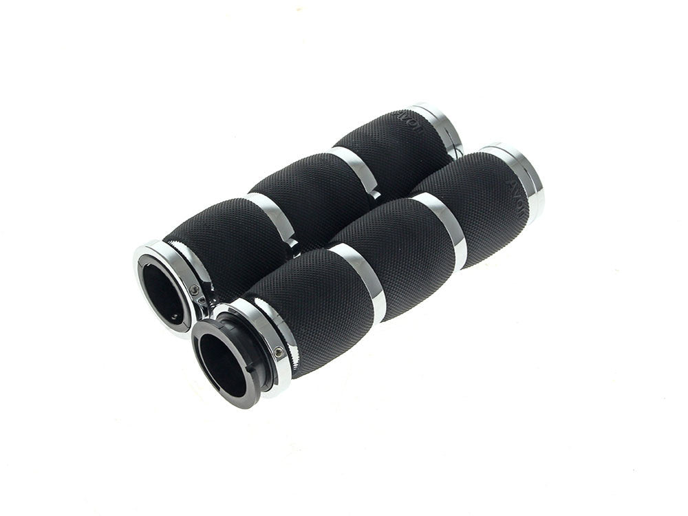 Avon Performance Grips AVG-IN-TO-AIR-90-CH Air Cushion Handgrips Chrome for Indian Touring 18-Up