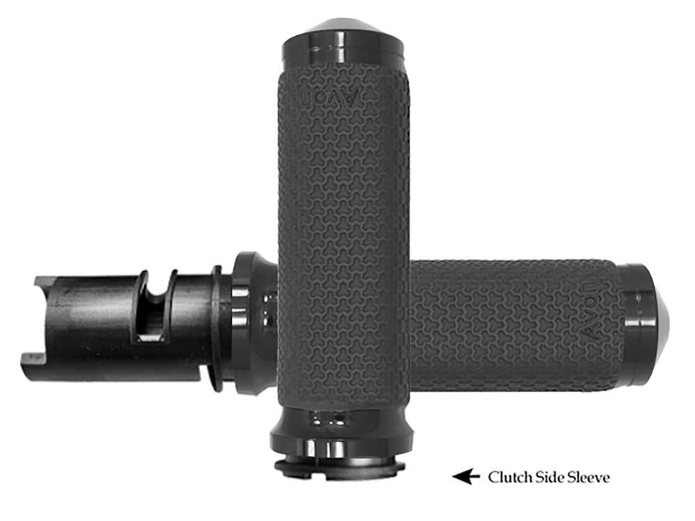 Avon Performance Grips AVG-MF-63A-ANO-F24 Medium Memory Foam Handgrips Black for Harley-Davidson CVO Touring 23-Up/Street Glide/Road Glide 24-Up/Touring/Softail 25-Up