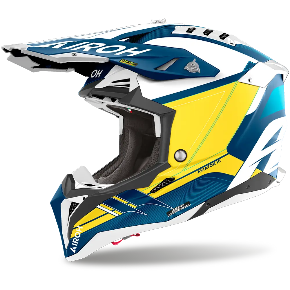 Airoh Aviator 3 Saber Matte Blue Helmet