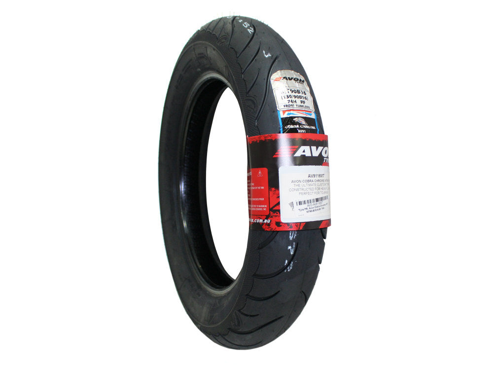 Avon Tyres AVO-AV9116MT Cobra Chrome AV91 Front Tyre MT90-B16 74H Tubeless