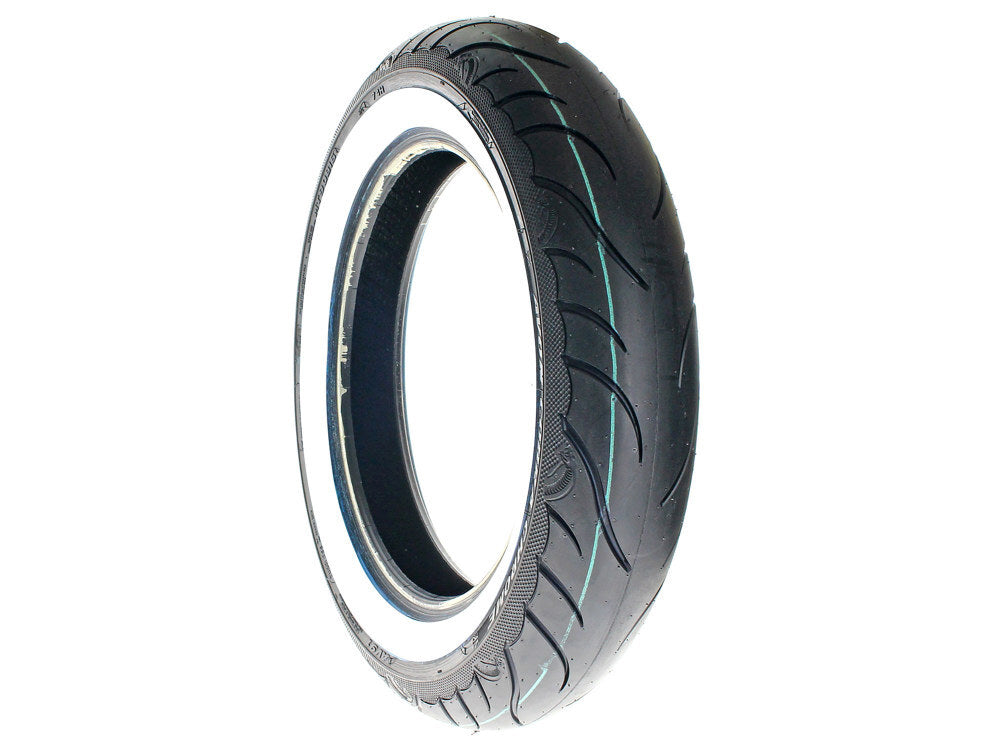 Avon Tyres AVO-AV9116MTWW Cobra Chrome Whitewall AV91 Front Tyre MT90-B16 74H Tubeless