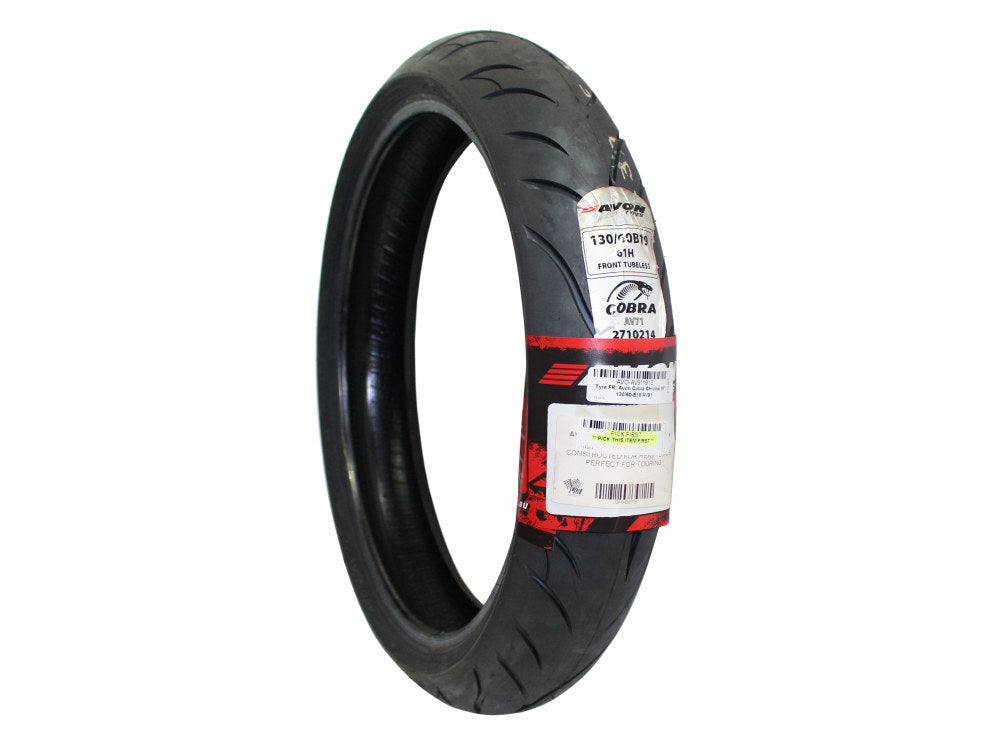 Avon Tyres AVO-AV911913 Cobra Chrome AV91 Front Tyre 130/60-B19 61V Tubeless