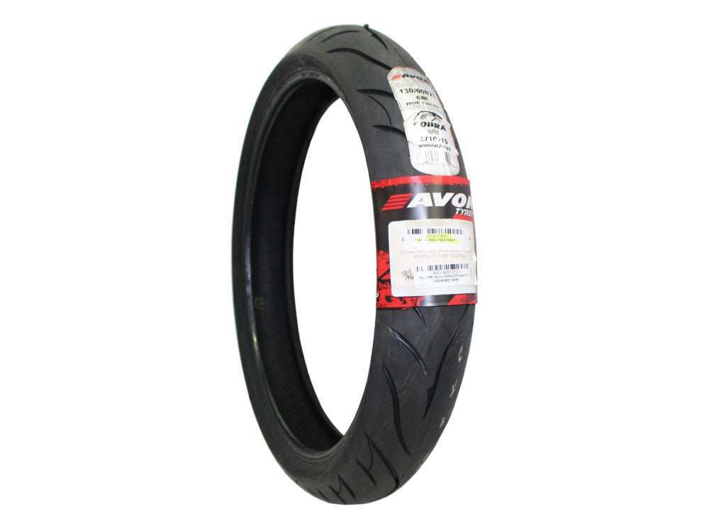 Avon Tyres AVO-AV912113 Cobra Chrome AV91 Front Tyre 130/60-B21 63V Tubeless