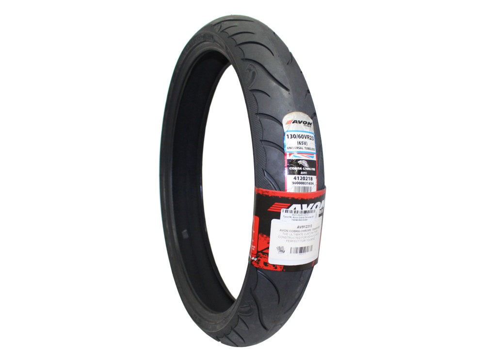 Avon Tyres AVO-AV912313 Cobra Chrome AV91 Front Tyre 130/60-R23 Tubeless