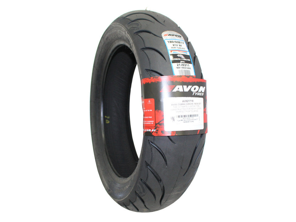 Avon Tyres AVO-AV921718 Cobra Chrome AV92 Rear Tyre 180/60-B17 81V Tubeless